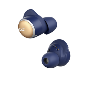 AKG N400NC TWS - Blue - True Wireless Noise Cancelling Headphones - Front